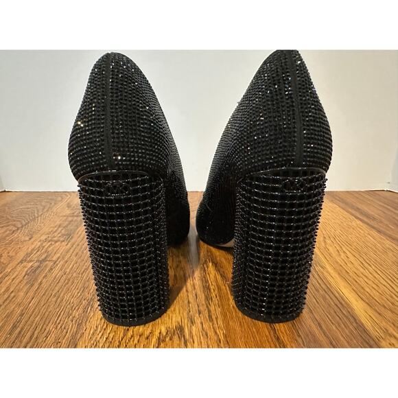 MICHAEL Michael Kors Women's Maxine Crystal Embellished Pump Black Size 6.5 - Picture 5 of 11